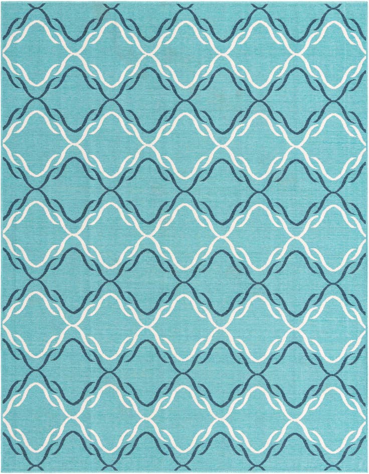 Detail image of 7' 10 x 7' 10 Easy-Clean Trellis Indoor / Outdoor Square Rug