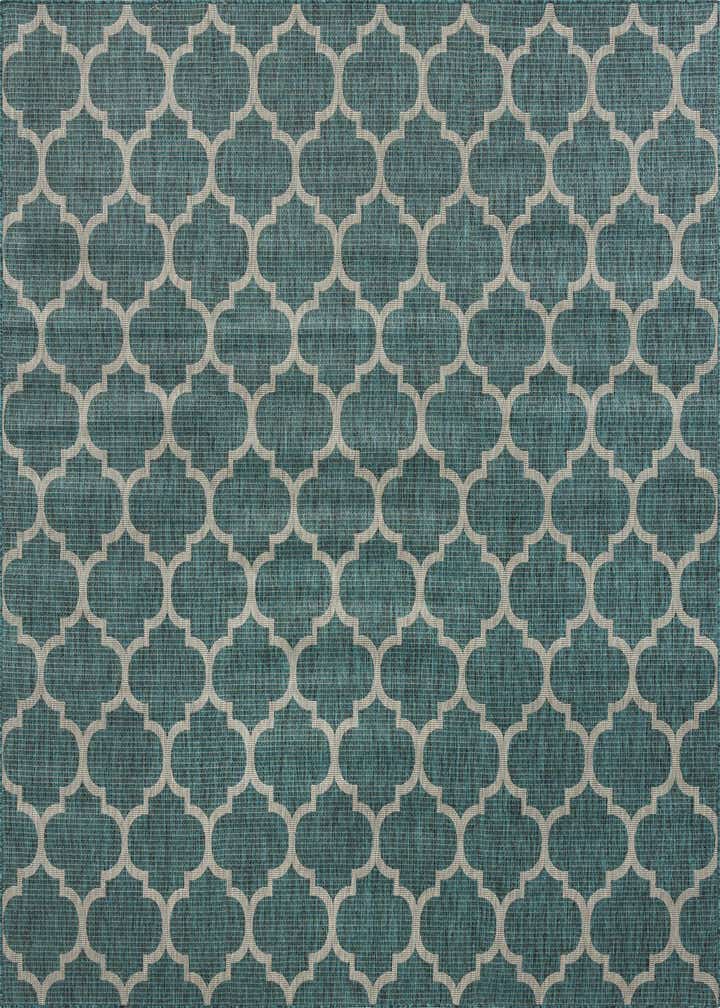 10' x 10' Easy-Clean Trellis Indoor / Outdoor Square Rug