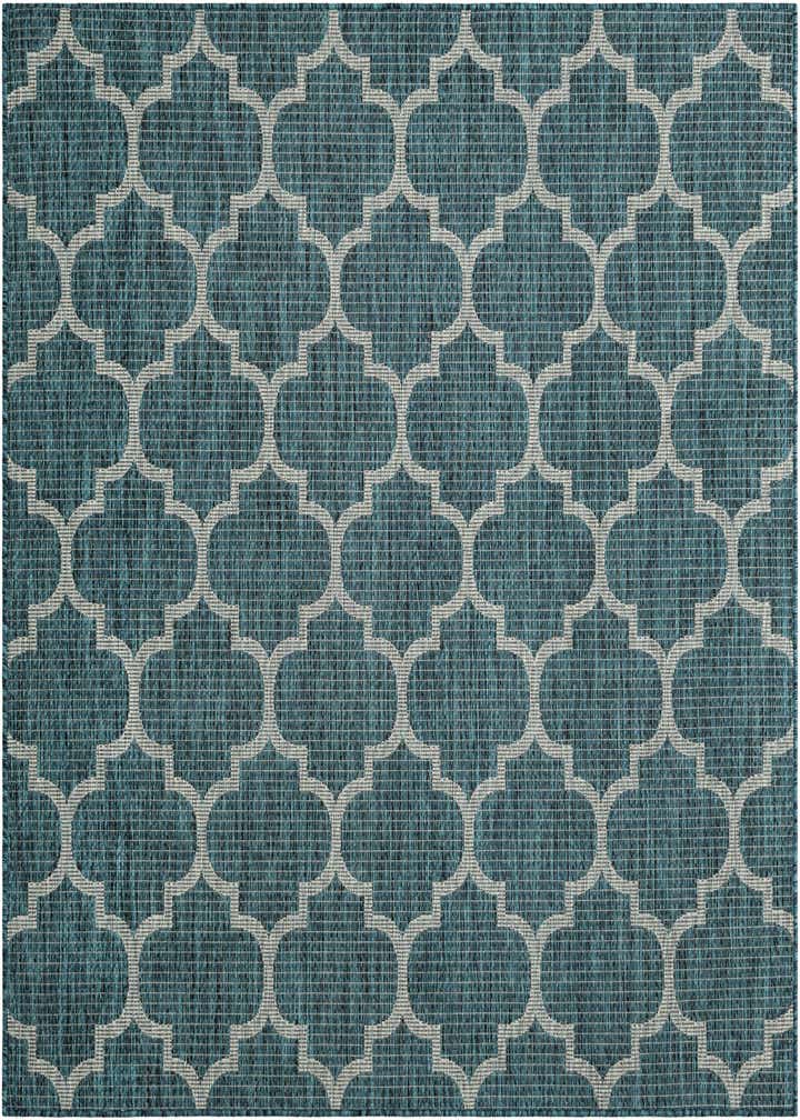 6' x 6' Easy-Clean Trellis Indoor / Outdoor Square Rug