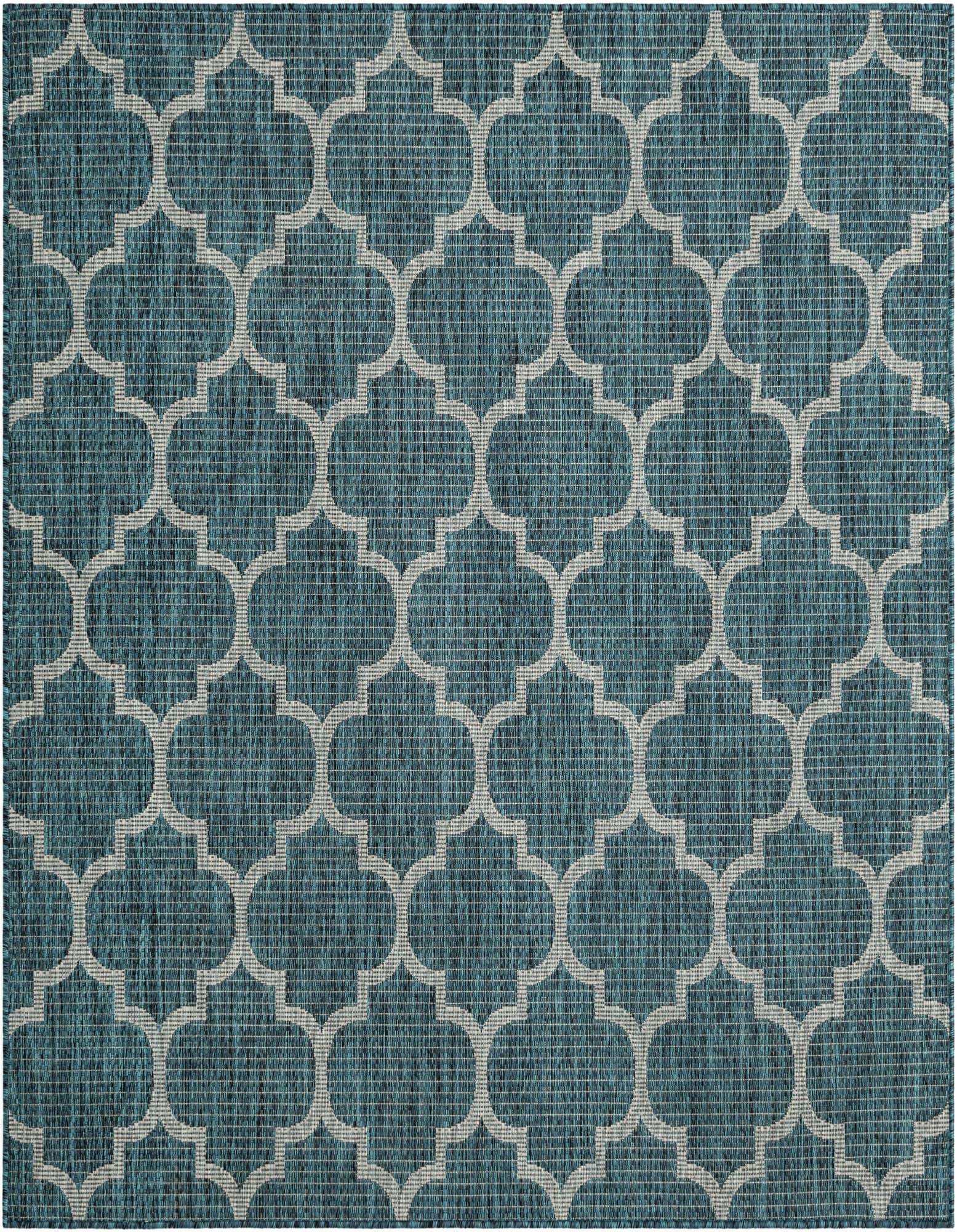 6' x 6' Easy-Clean Trellis Indoor / Outdoor Square Rug