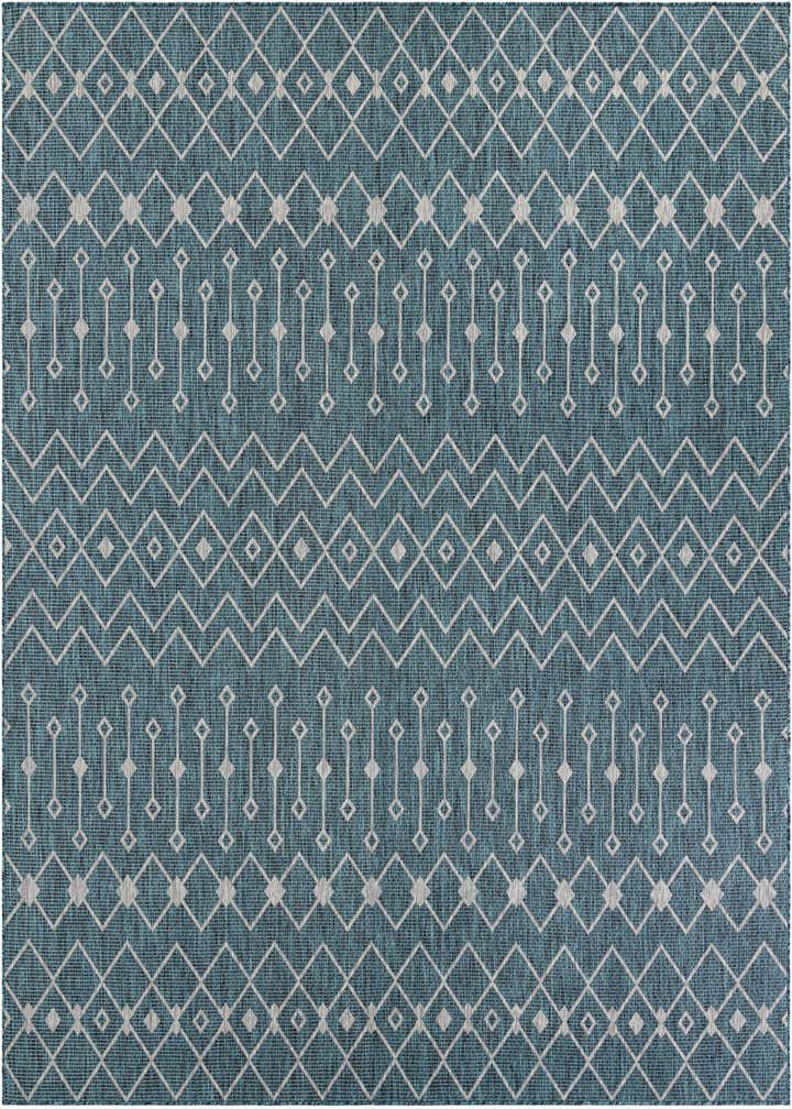 10' x 10' Easy-Clean Trellis Indoor / Outdoor Square Rug