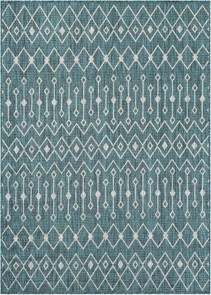 6' x 6' Easy-Clean Trellis Indoor / Outdoor Square Rug