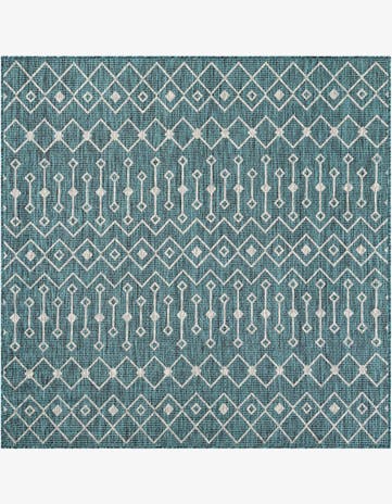 6' x 6' Easy-Clean Trellis Indoor / Outdoor Square Rug