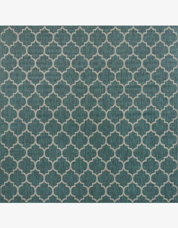 13' x 13' Easy-Clean Trellis Indoor / Outdoor Square Rug