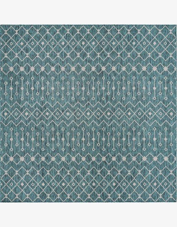 10' 8 x 10' 8 Easy-Clean Trellis Indoor / Outdoor Square Rug