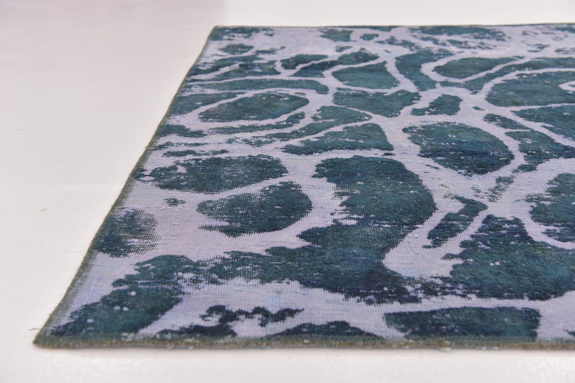 5' 5 x 6' 4 Hand Knotted Ultra Vintage Persian Wool Square Rug