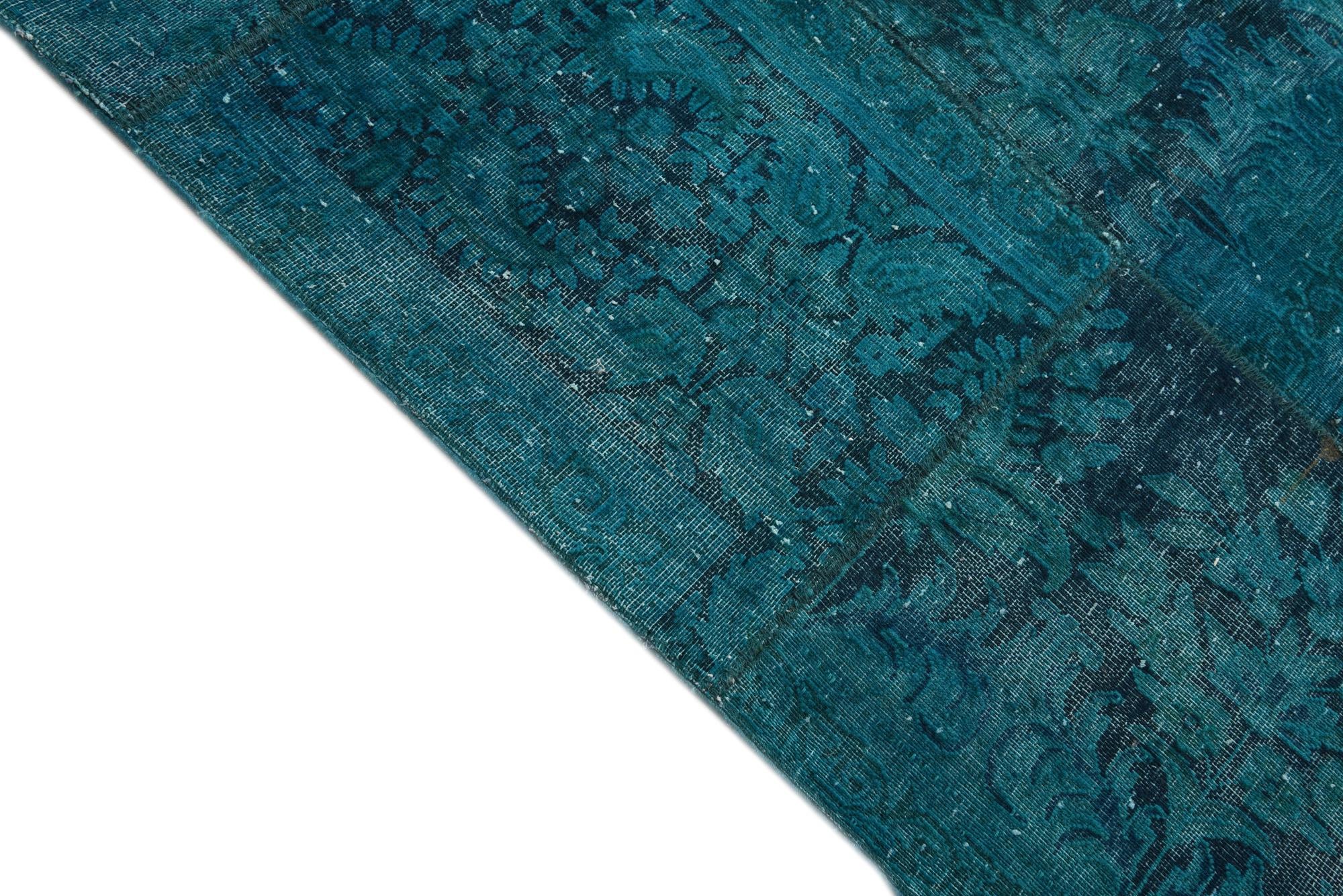 9' 10 x 9' 11 Hand Knotted Ultra Vintage Persian Wool Square Rug