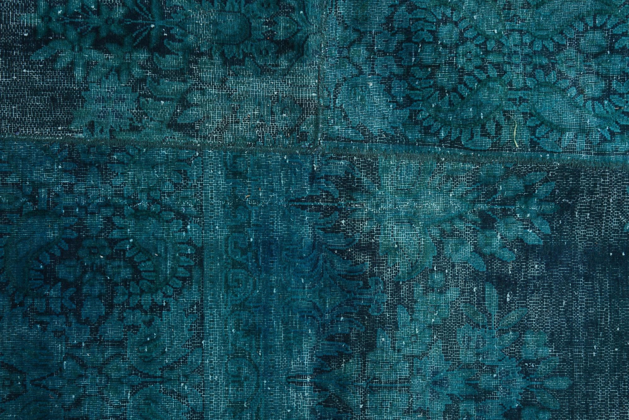 9' 10 x 9' 11 Hand Knotted Ultra Vintage Persian Wool Square Rug