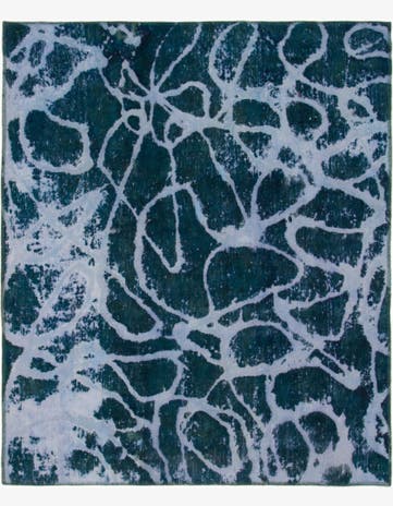 5' 5 x 6' 4 Hand Knotted Ultra Vintage Persian Wool Square Rug