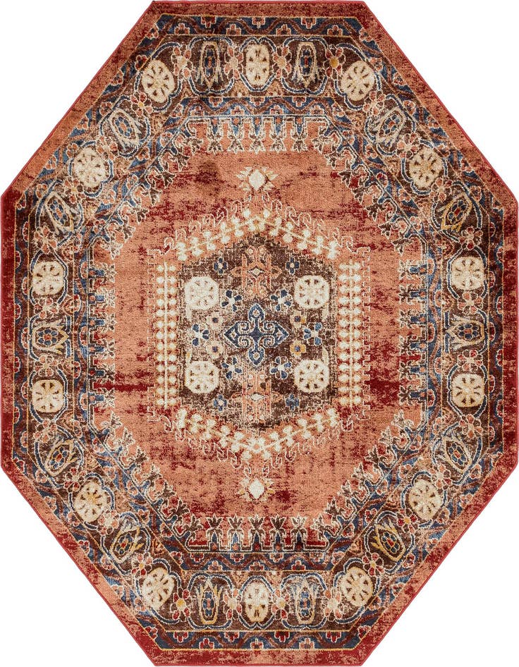 Detail image of 7' x 7' Arcadia Octagon Rug