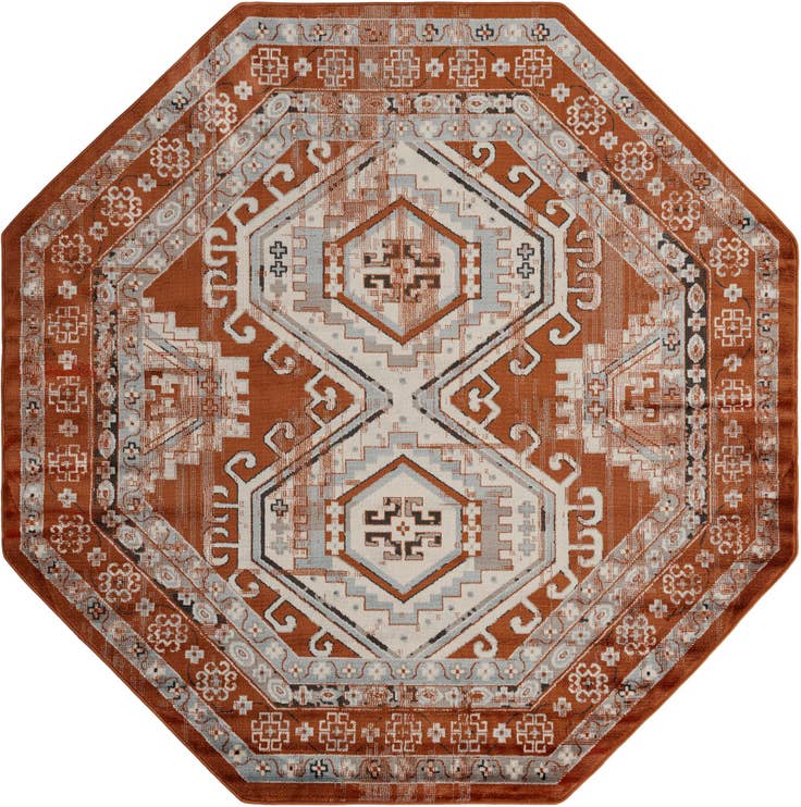 Detail image of 7' 10 x 7' 10 Charlotte Octagon Rug