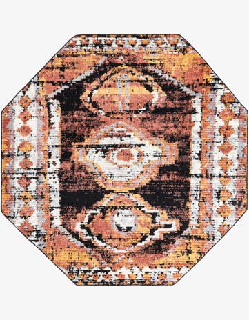 Terracotta Tagine Octagon Rug
