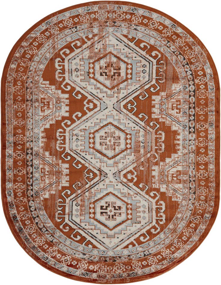 Detail image of 5' 3 x 8' Charlotte Oval Rug