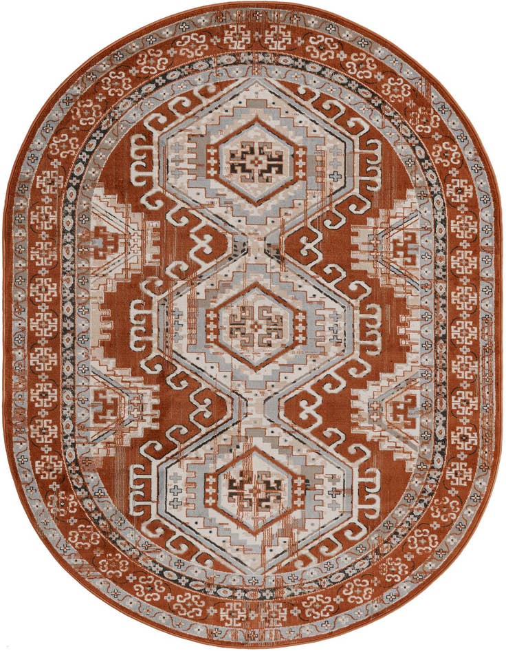 Detail image of 6' 1 x 9' Charlotte Oval Rug