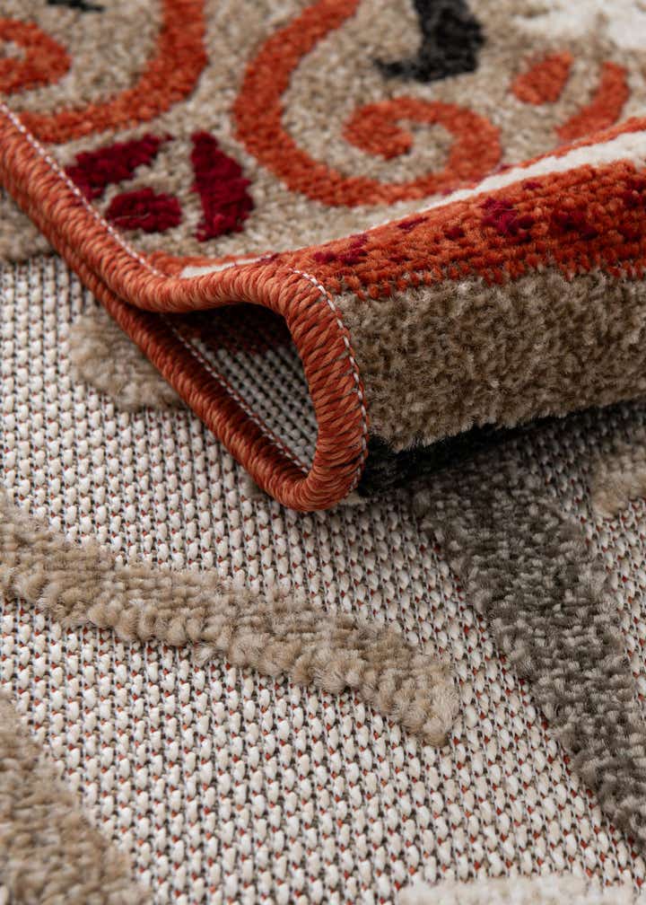 7' 10 x 10' Easy-Clean Modern Indoor / Outdoor Oval Rug