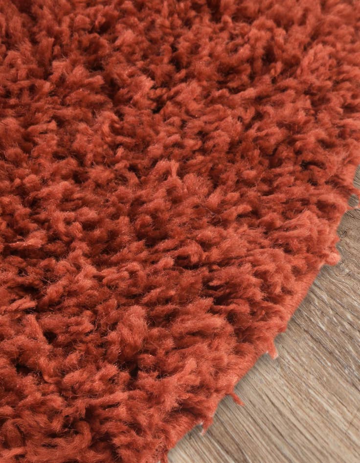 Detail image of 4' x 6' Solid Shag Oval Rug