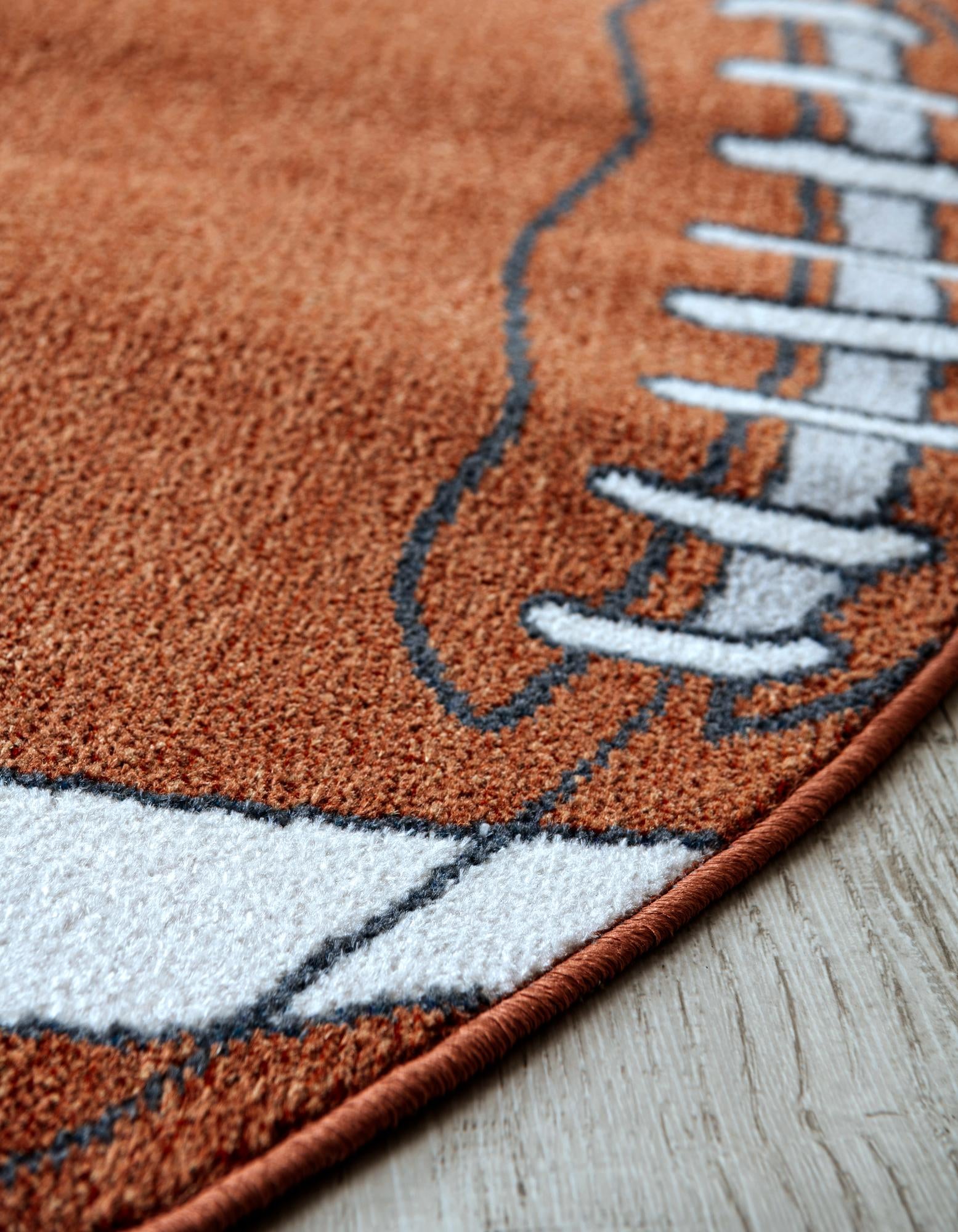 4' x 6' Sports Washable Oval Rug