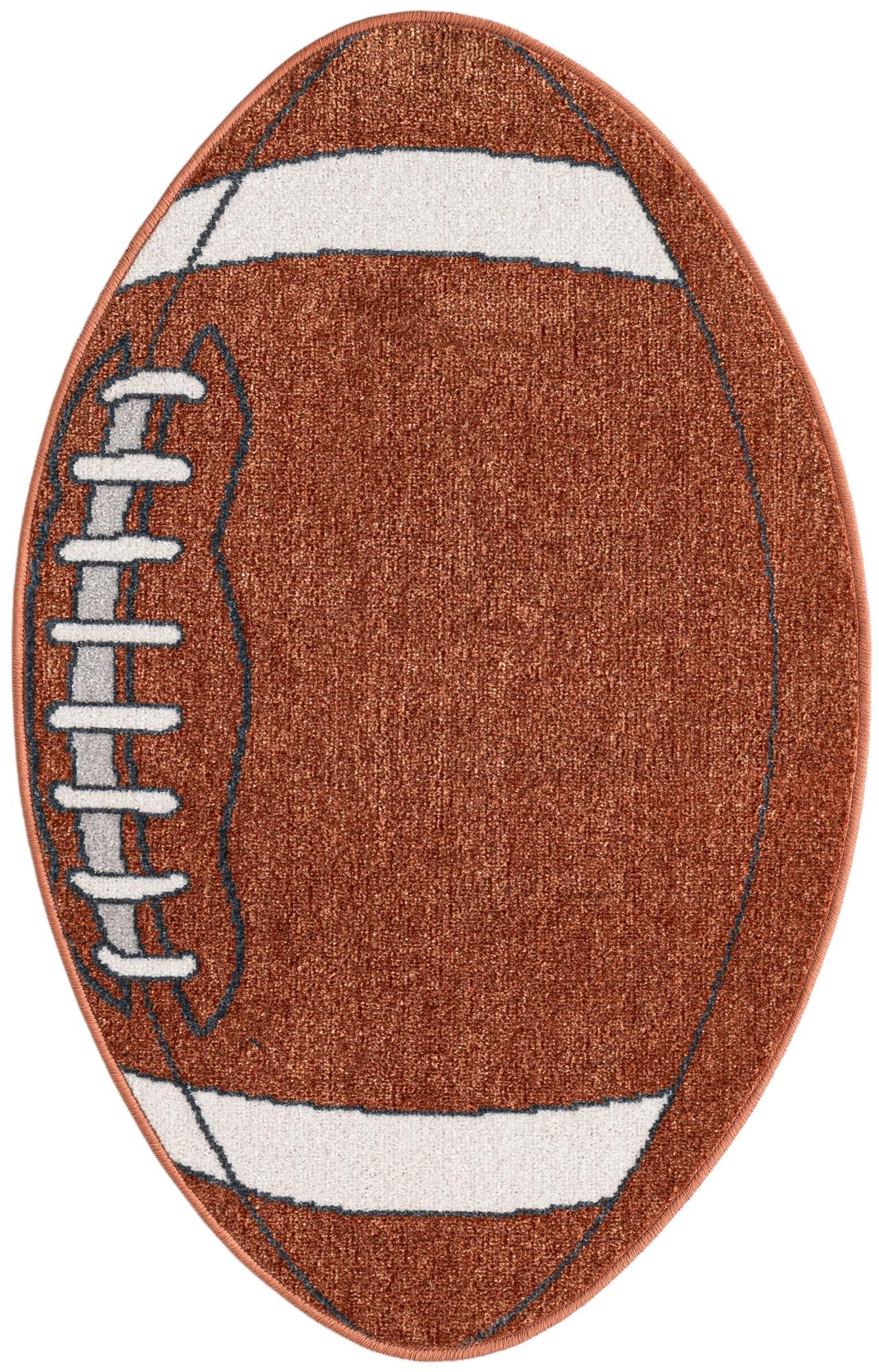 2' x 3' Sports Washable Oval Rug