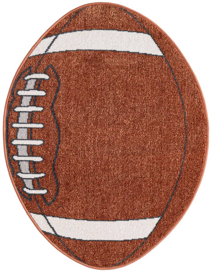Detail image of 2' x 3' Sports Washable Oval Rug