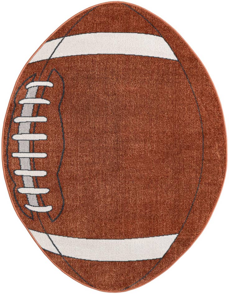 Detail image of 3' 3 x 5' 3 Sports Washable Oval Rug