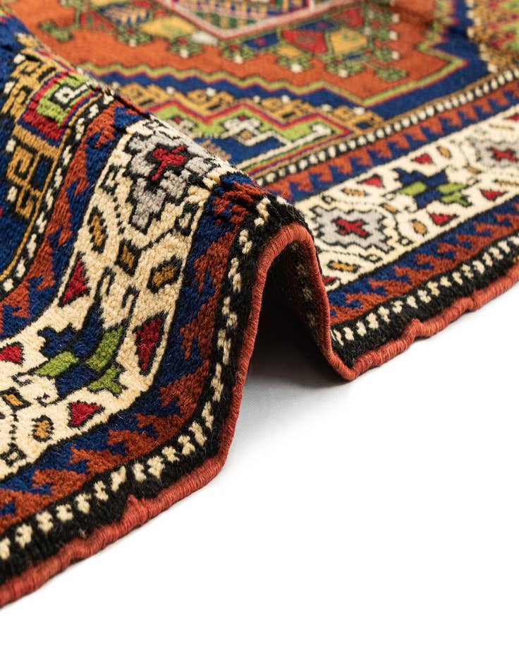 Detail image of 3' 9 x 5' 4 Hand Knotted Anatolian Wool Rug