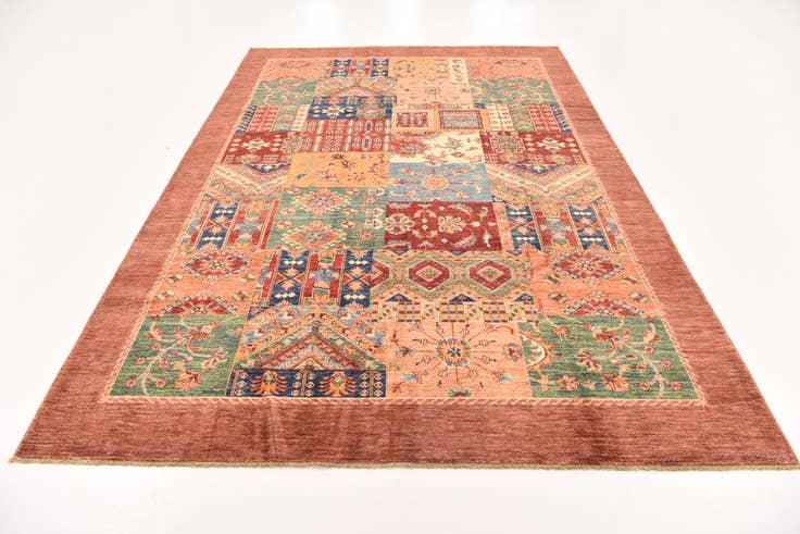 Detail image of 6' 8 x 9' 9 Hand Knotted Ariana Ziegler Rug