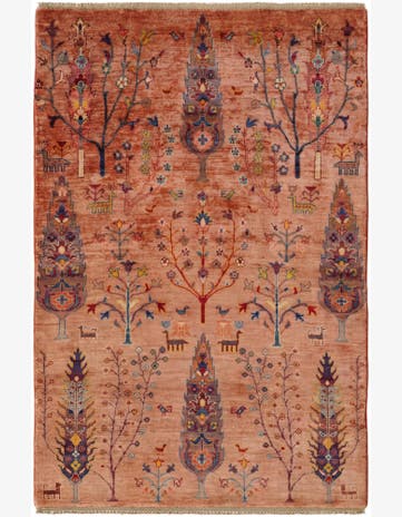 4' 3 x 6' 5 Hand Knotted Ariana Ziegler Rug