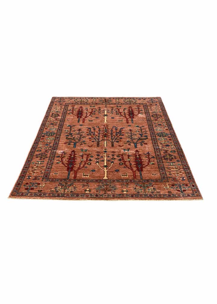 4' 1 x 6' Hand Knotted Ariana Ziegler Rug