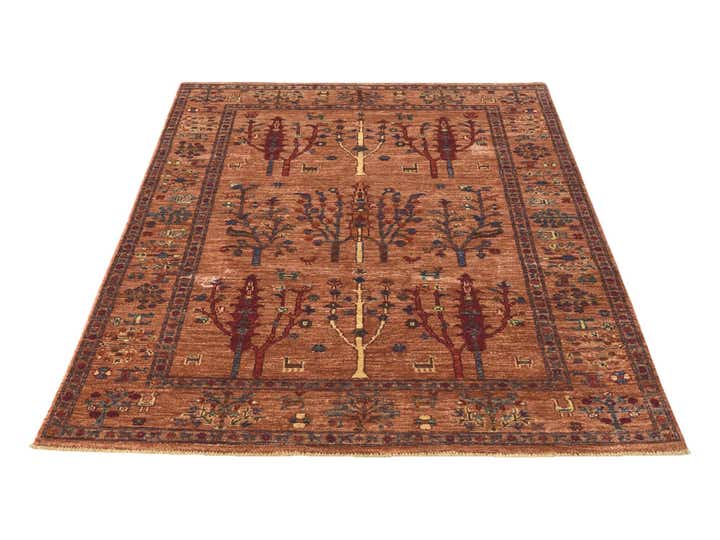 4' 1 x 6' Hand Knotted Ariana Ziegler Rug