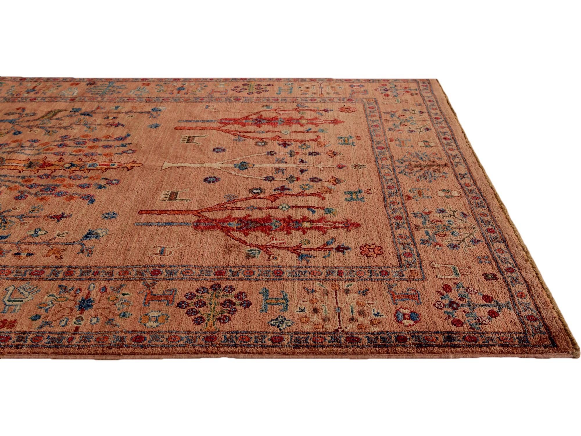 4' 1 x 6' Hand Knotted Ariana Ziegler Rug