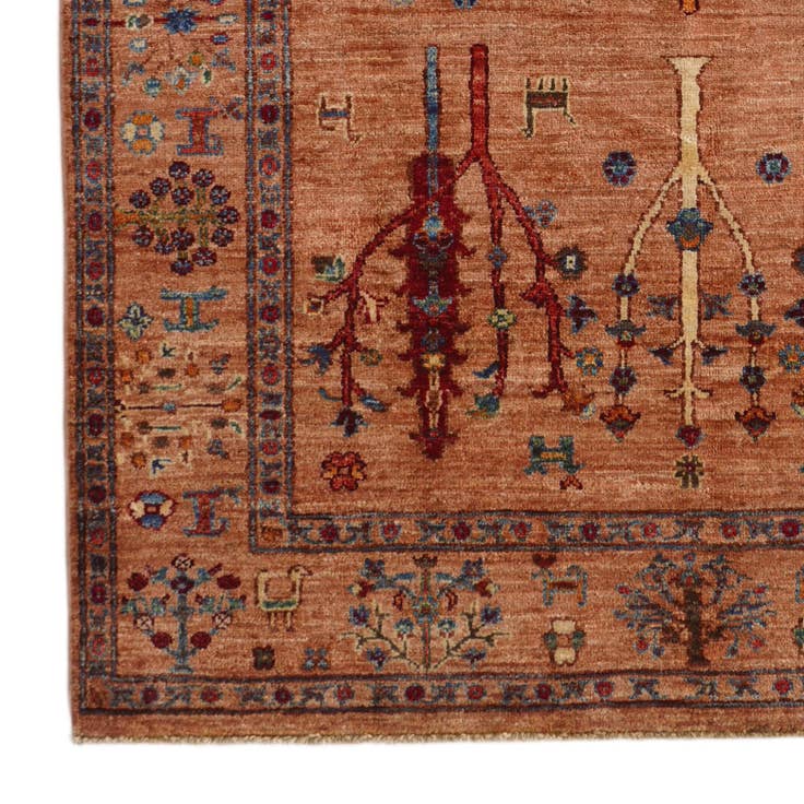 Detail image of 4' 1 x 6' Hand Knotted Ariana Ziegler Rug