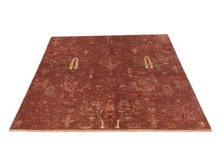 Detail image of 5' 1 x 6' 7 Hand Knotted Ariana Ziegler Rug