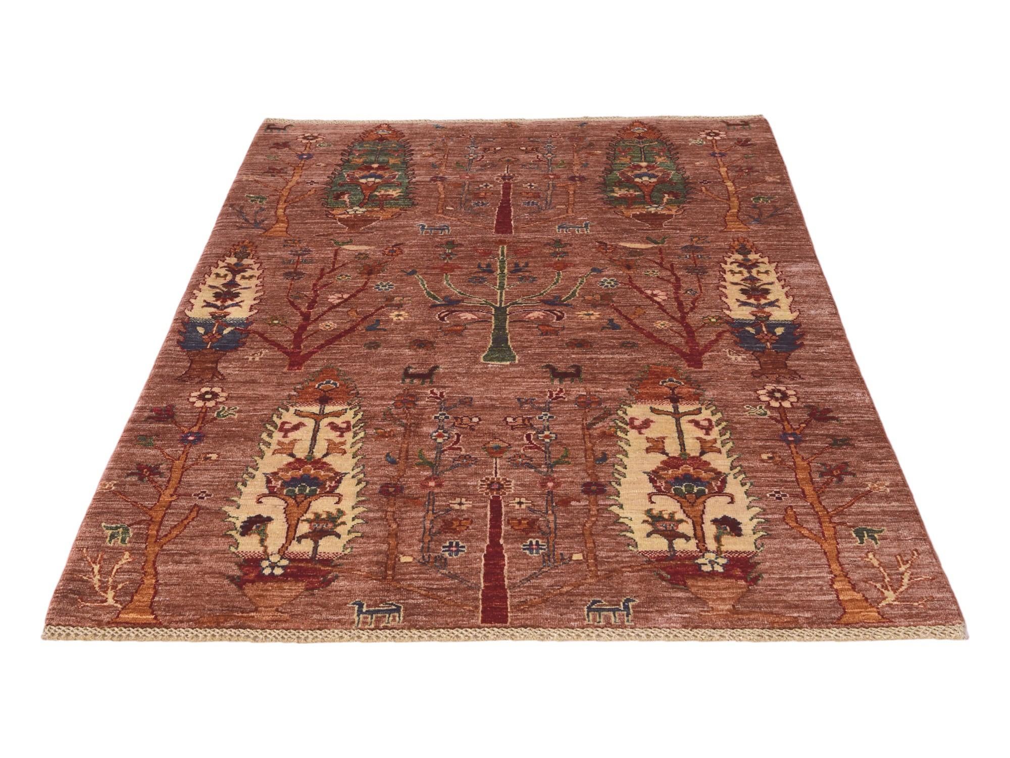 4' 2 x 6' 4 Hand Knotted Ariana Ziegler Rug
