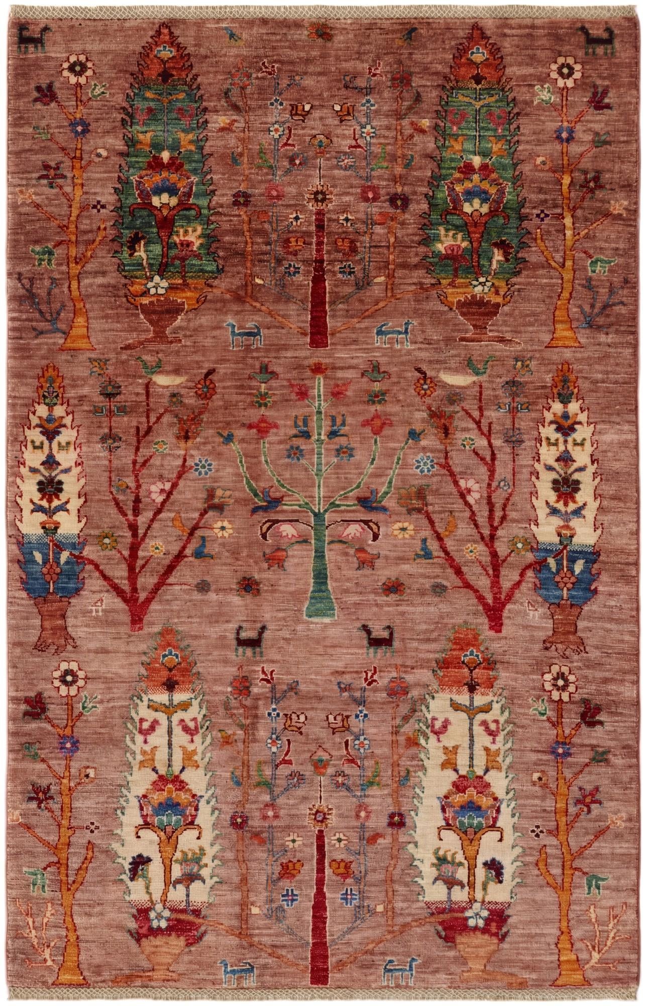4' 2 x 6' 4 Hand Knotted Ariana Ziegler Rug