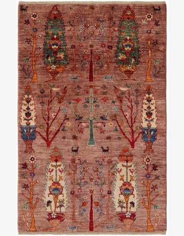 4' 2 x 6' 4 Hand Knotted Ariana Ziegler Rug