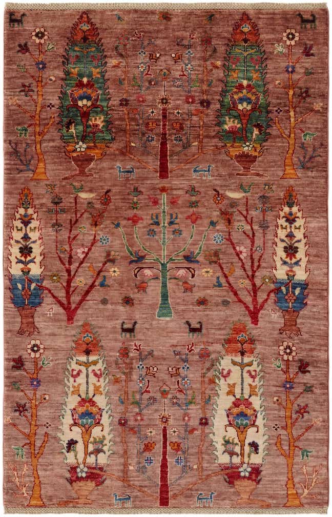 4' 2 x 6' 4 Hand Knotted Ariana Ziegler Rug