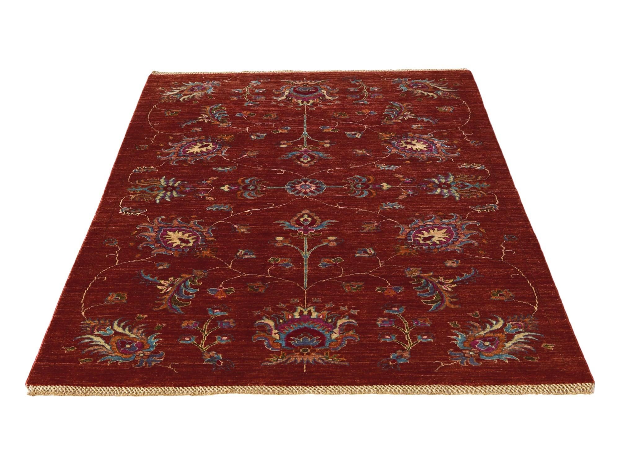 4' 2 x 6' 2 Hand Knotted Ariana Ziegler Rug