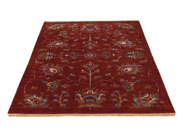 Detail image of 4' 2 x 6' 2 Hand Knotted Ariana Ziegler Rug