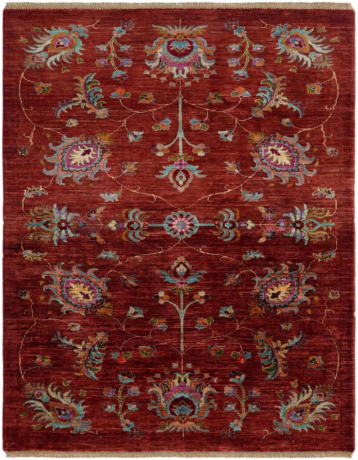 Detail image of 4' 2 x 6' 2 Hand Knotted Ariana Ziegler Rug