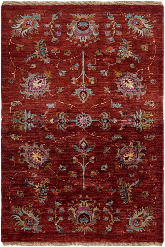 Detail image of 4' 2 x 6' 2 Hand Knotted Ariana Ziegler Rug