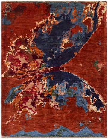 5' 4 x 6' 10 Hand Knotted Ariana Ziegler Rug