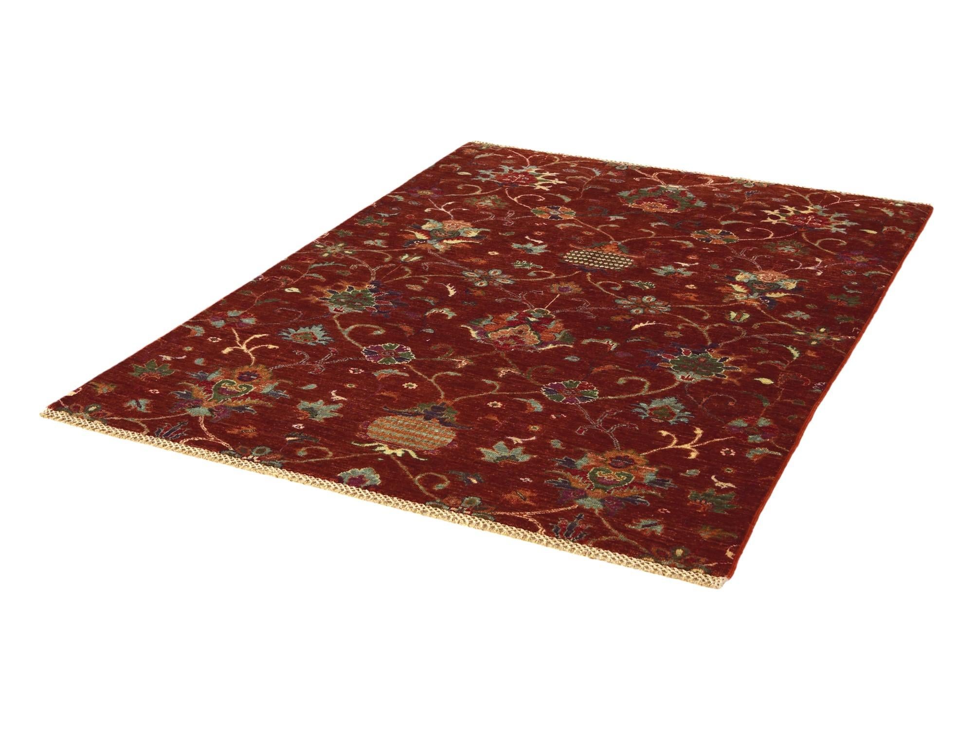 4' 3 x 6' Hand Knotted Ariana Ziegler Rug