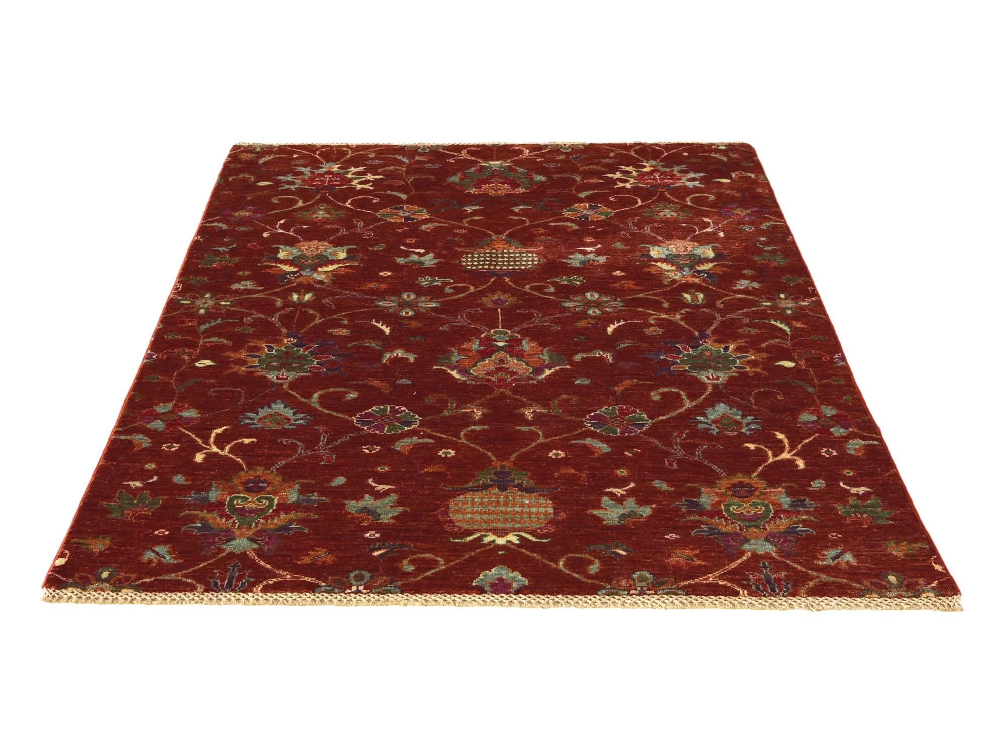 4' 3 x 6' Hand Knotted Ariana Ziegler Rug