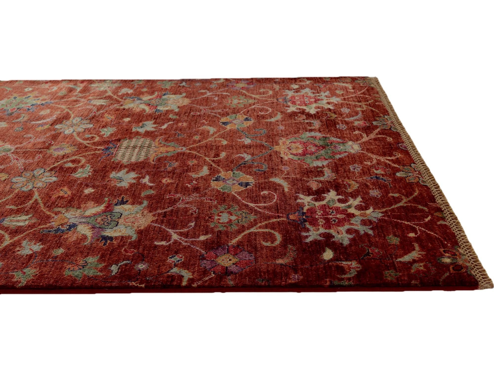4' 3 x 6' Hand Knotted Ariana Ziegler Rug