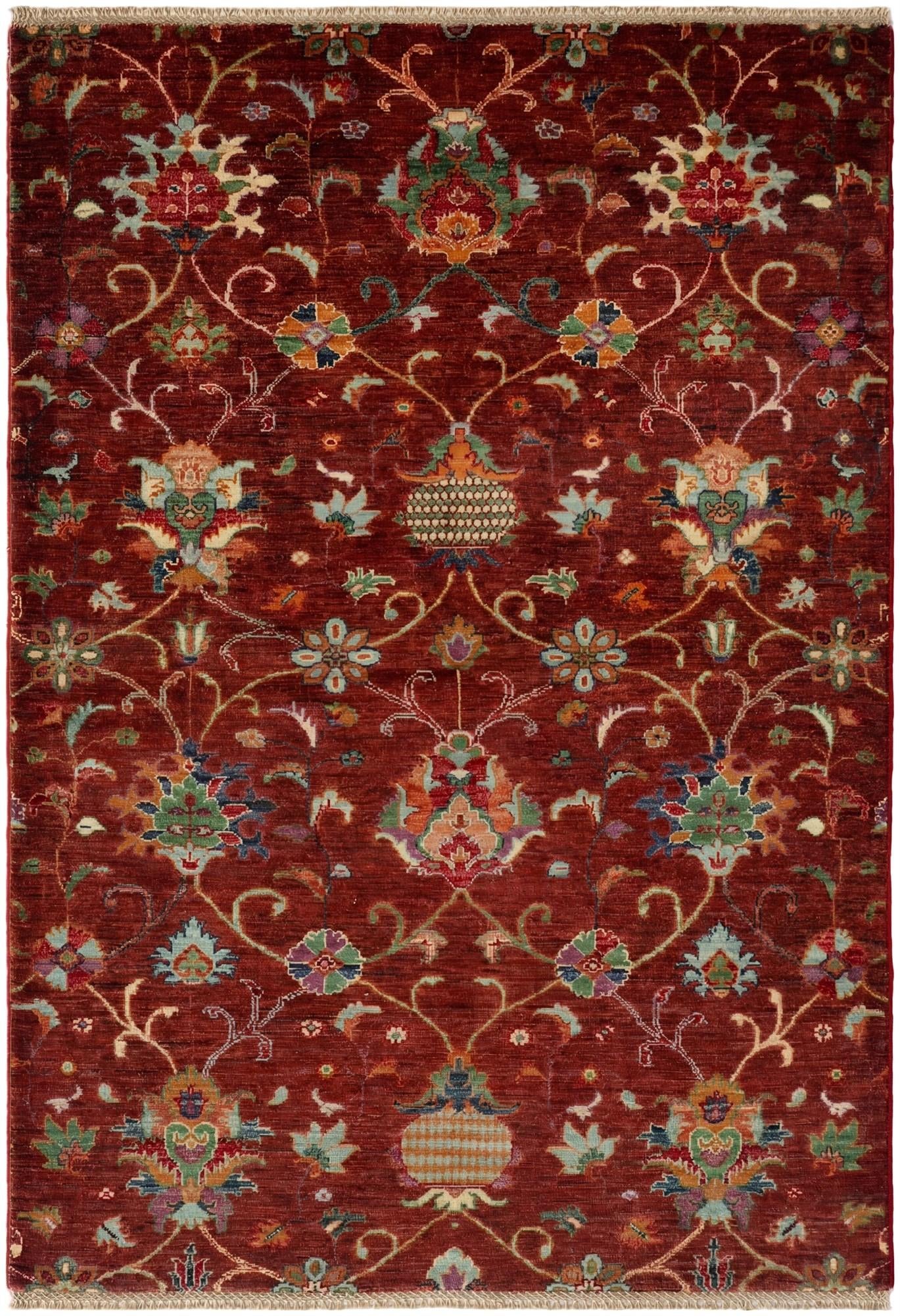 4' 3 x 6' Hand Knotted Ariana Ziegler Rug