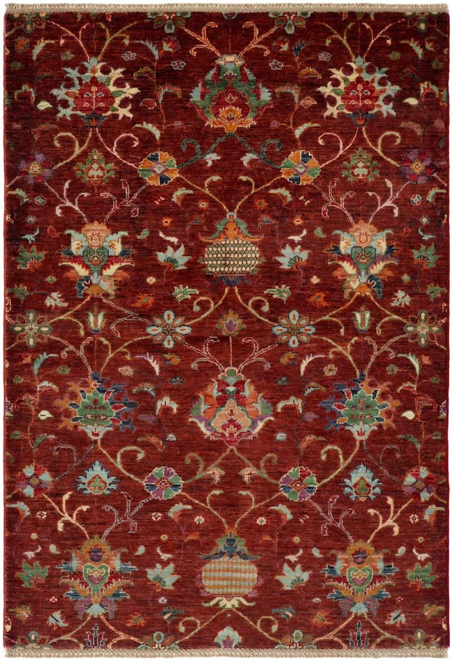 Detail image of 4' 3 x 6' Hand Knotted Ariana Ziegler Rug