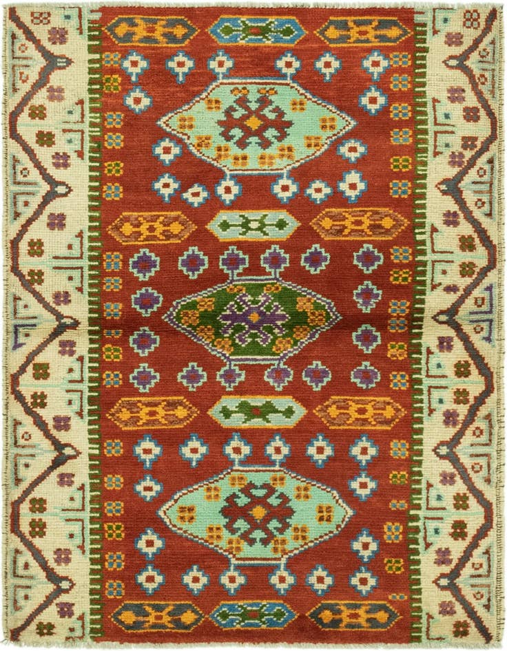 Detail image of 3' 2 x 5' Hand Knotted Balouch Rug