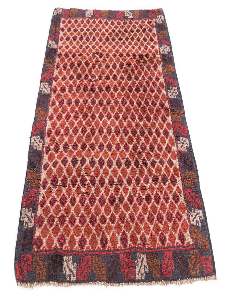 Detail image of 3' 1 x 4' 7  Hand Knotted Balouch Persian Wool Rug