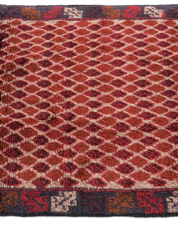 Detail image of 3' 1 x 4' 7  Hand Knotted Balouch Persian Wool Rug