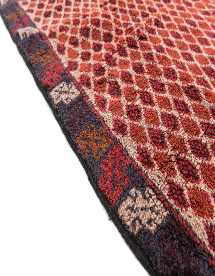 Detail image of 3' 1 x 4' 7  Hand Knotted Balouch Persian Wool Rug